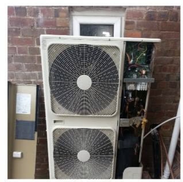 An air source heat pump outdoor unit being installed by Central Gas